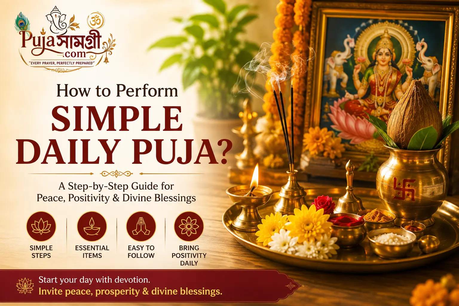 How to Perform Simple Daily Puja at Home: A Step-by-Step Guide