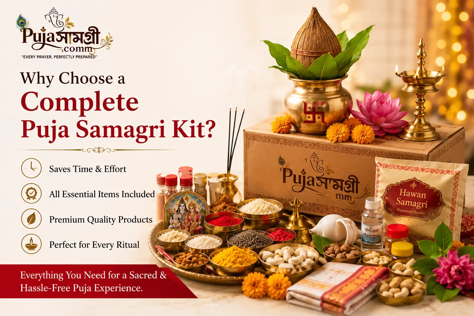 Why Buying a Complete Puja Samagri Kit Saves Time and Ensures a Perfect Ritual