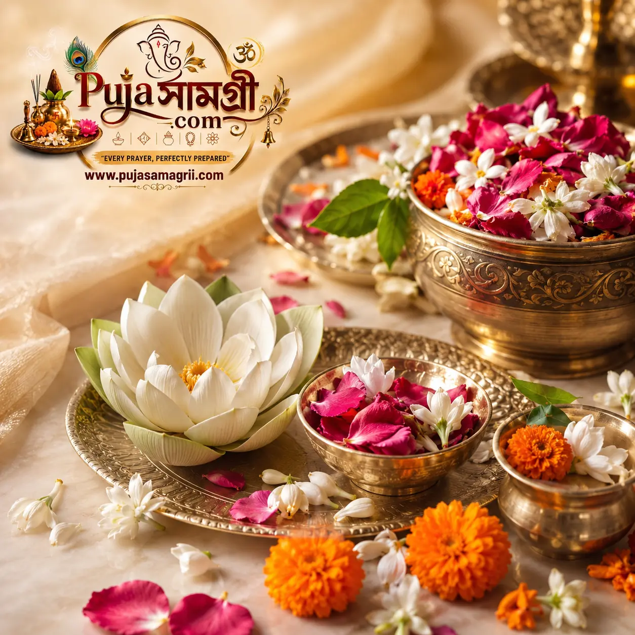 Daily Puja Flowers & Fruits