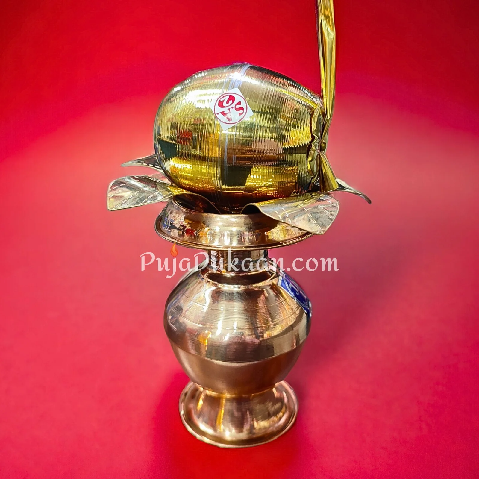 Copper Devi Ghat With Aam Pallav