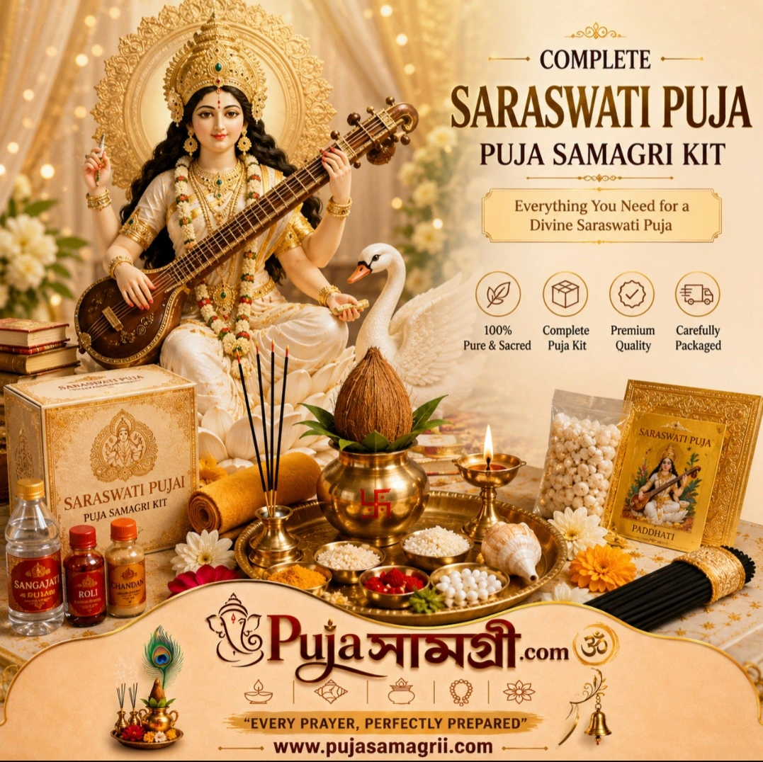 Saraswati Puja Samagri Kit Online | Complete Puja Items | PujaSamagrii